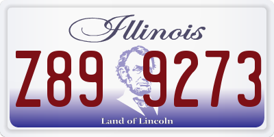 IL license plate Z899273