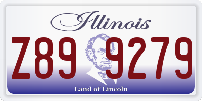 IL license plate Z899279