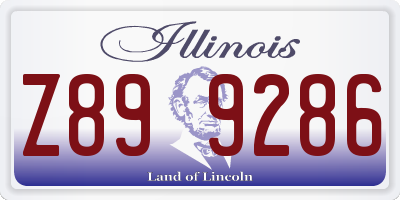 IL license plate Z899286