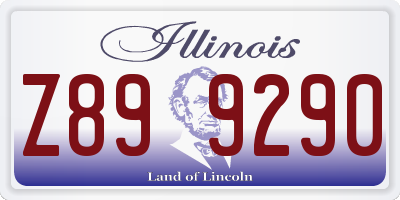IL license plate Z899290