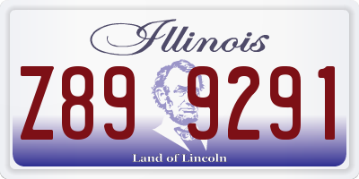 IL license plate Z899291