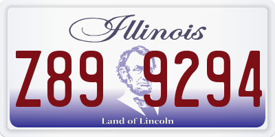 IL license plate Z899294