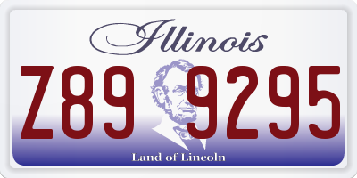 IL license plate Z899295