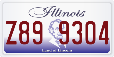 IL license plate Z899304
