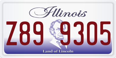 IL license plate Z899305