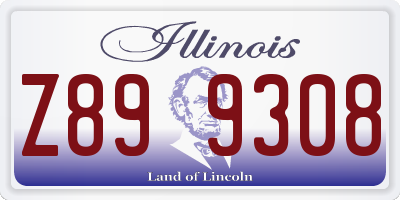 IL license plate Z899308