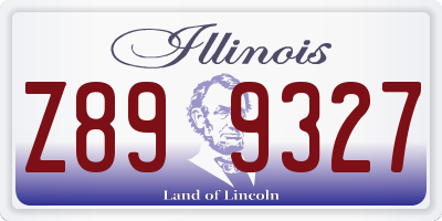 IL license plate Z899327