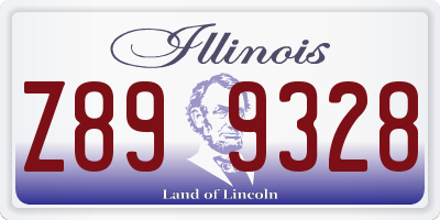 IL license plate Z899328