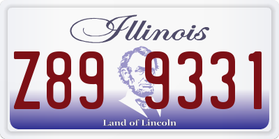 IL license plate Z899331
