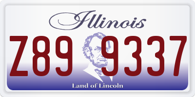 IL license plate Z899337
