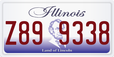 IL license plate Z899338