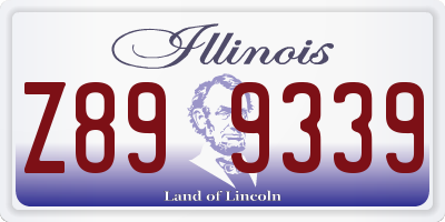 IL license plate Z899339