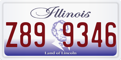 IL license plate Z899346