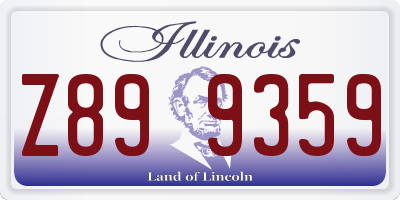 IL license plate Z899359