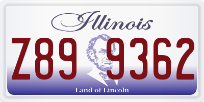 IL license plate Z899362
