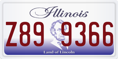 IL license plate Z899366
