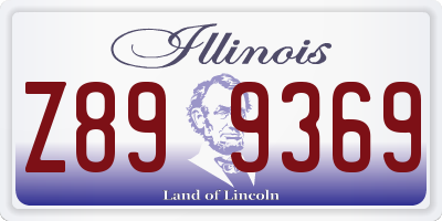 IL license plate Z899369