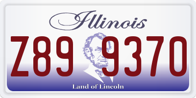 IL license plate Z899370