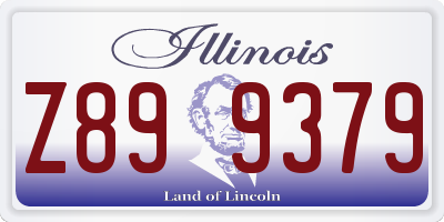IL license plate Z899379