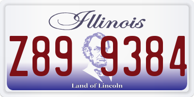 IL license plate Z899384