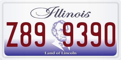 IL license plate Z899390