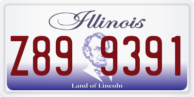 IL license plate Z899391