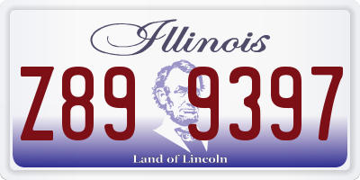 IL license plate Z899397