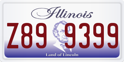IL license plate Z899399