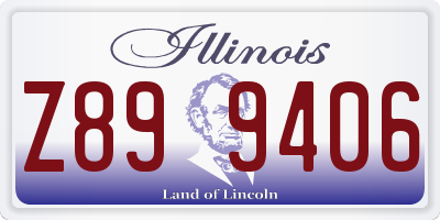 IL license plate Z899406