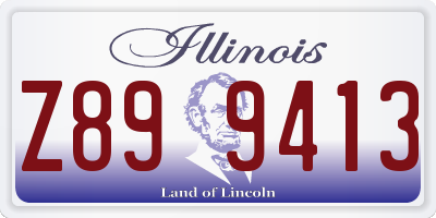 IL license plate Z899413