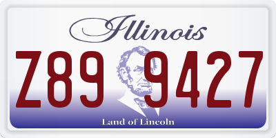 IL license plate Z899427
