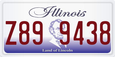 IL license plate Z899438