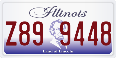IL license plate Z899448