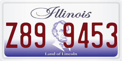 IL license plate Z899453