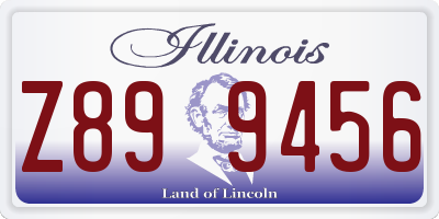 IL license plate Z899456