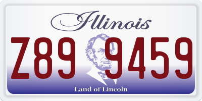 IL license plate Z899459