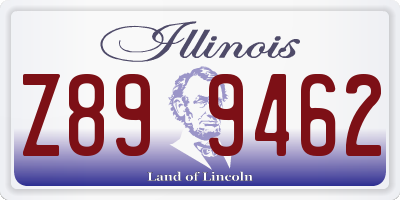 IL license plate Z899462