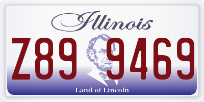 IL license plate Z899469
