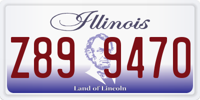 IL license plate Z899470