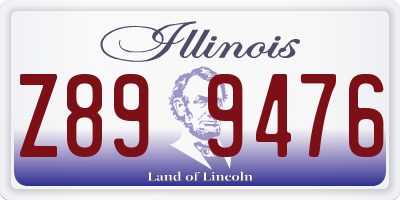IL license plate Z899476
