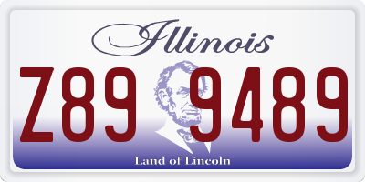 IL license plate Z899489