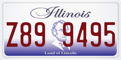 IL license plate Z899495