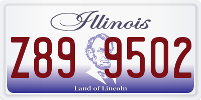 IL license plate Z899502