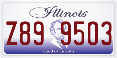 IL license plate Z899503