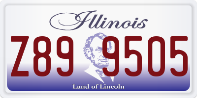 IL license plate Z899505