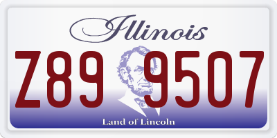 IL license plate Z899507