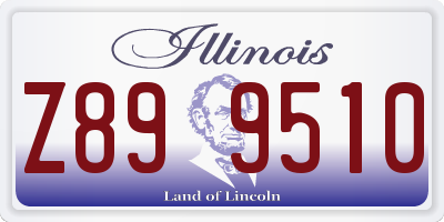 IL license plate Z899510