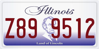 IL license plate Z899512