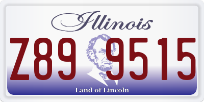 IL license plate Z899515