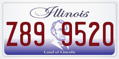 IL license plate Z899520